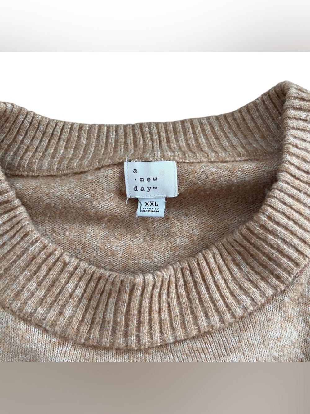 A New Day Tan Pullover Sweater Size XXL women - Picture 2 of 4